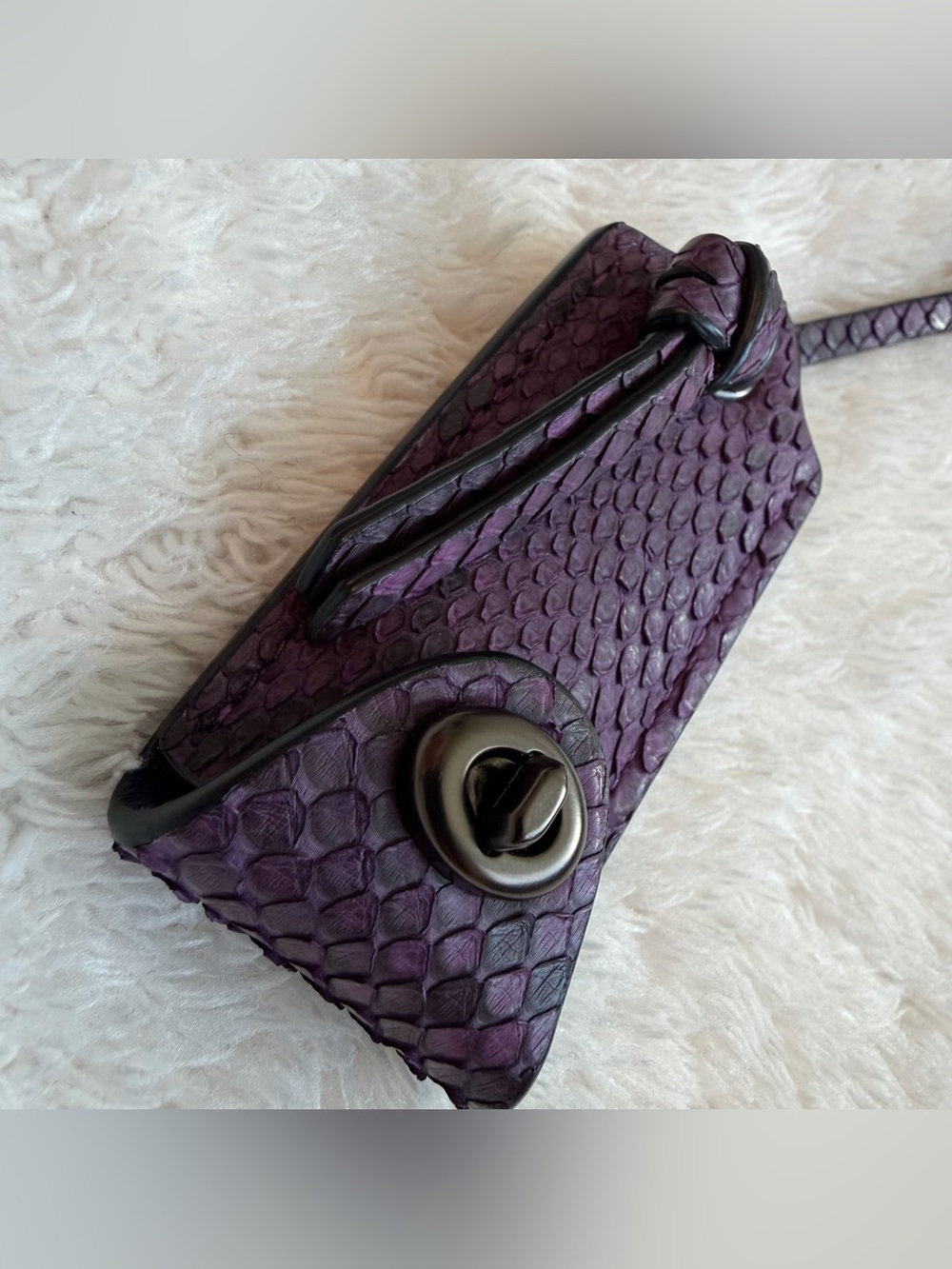 Coach 1941 Clochette Python Blackberry Purple